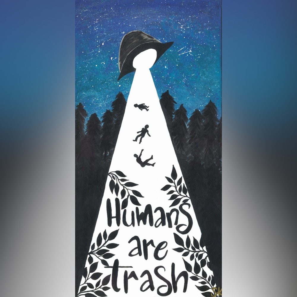 5x10 Humans are Trash Art Print